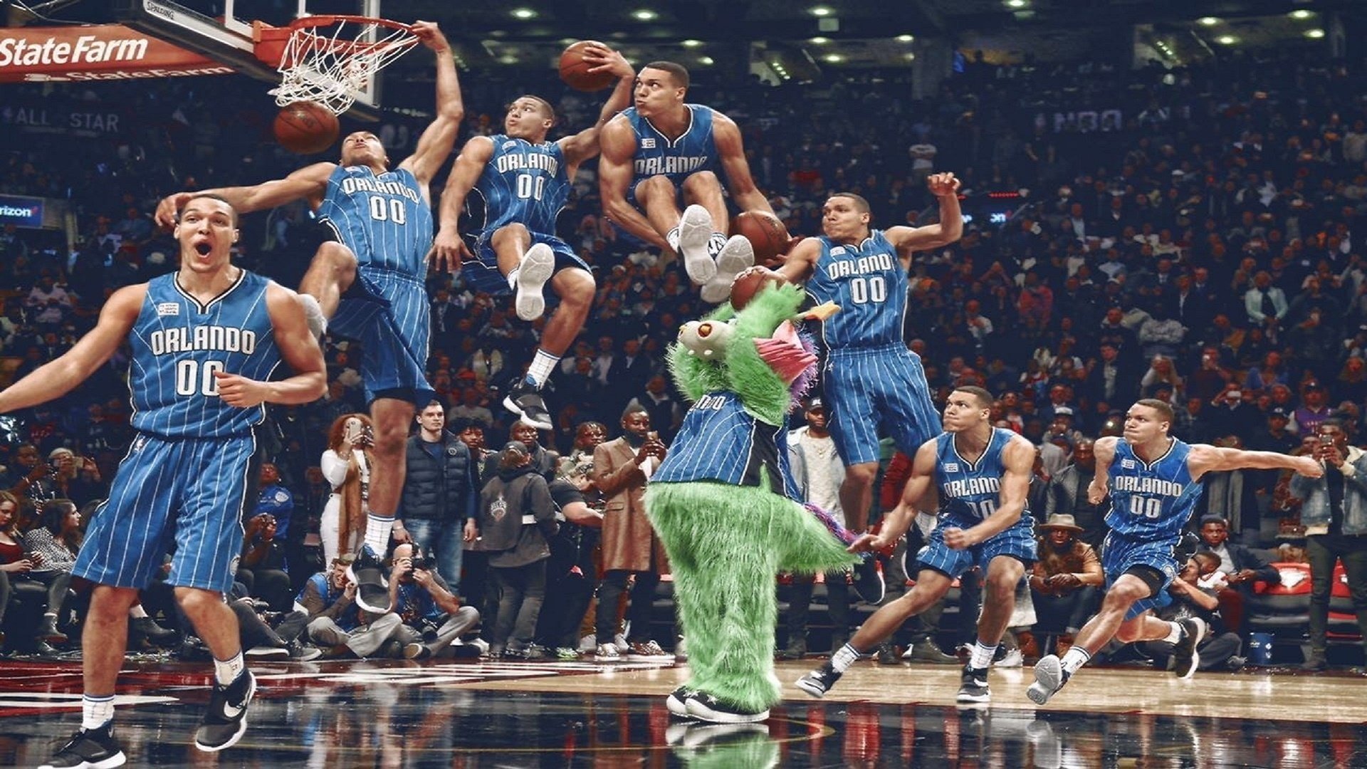 比赛中，蒂伊展现出“全能战士”的风采，攻防两端表现都是精品！